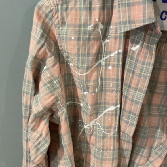 Current / Elliott 2/S splatter paint button down - Picture 2 of 3
